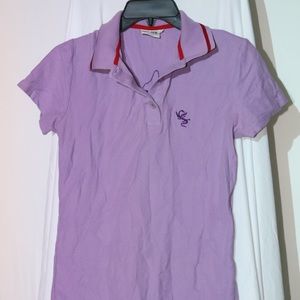 Dragon Design Purple Polo